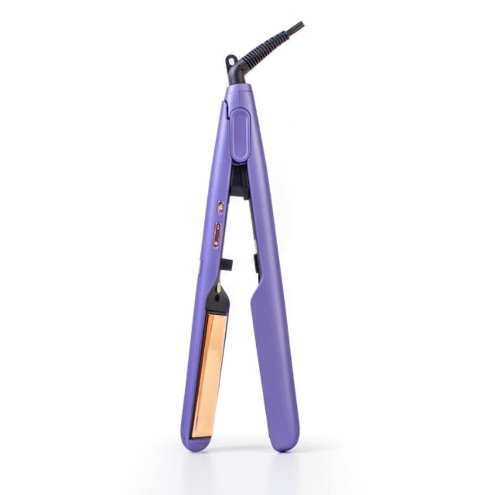 HAUTENESS 2inONE Digital Rose Gold Titanium Straightener Purple - Picture 6 of 7